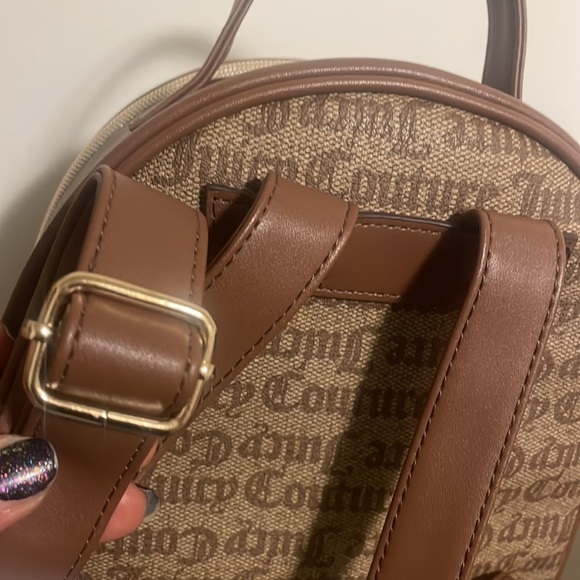 Juicy Couture Backpack Brown Tan zip chestnut chino paparazzi bag New Sz Medium main image 7